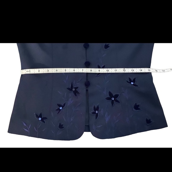 Vintage Adrianna Papell Navy Blazer & Skirt - Picture 10 of 14